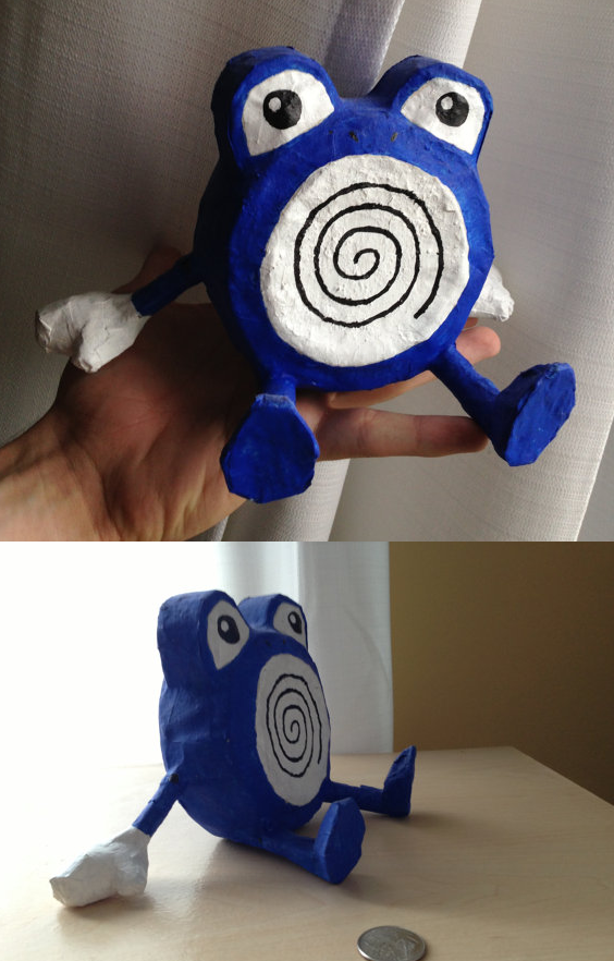 Paper Mache Poliwhirl