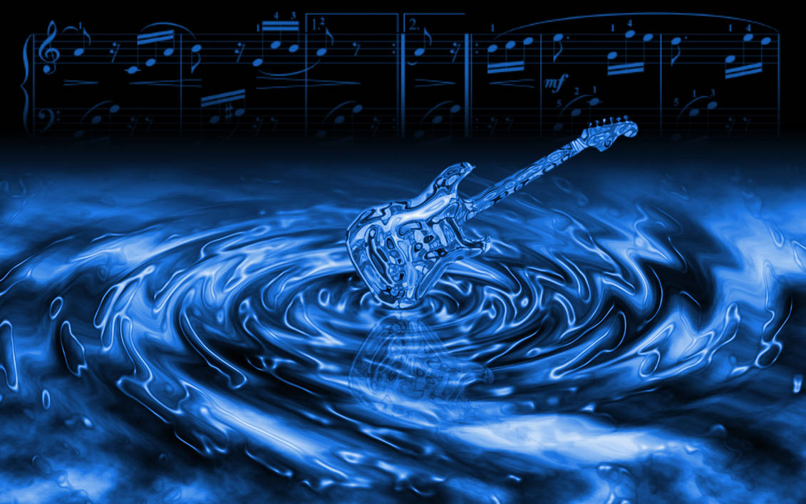 Aquatic Guitar Wallpaper by mozbrooklyn on DeviantArt