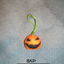 Jack-o'-lanter - felt keychain