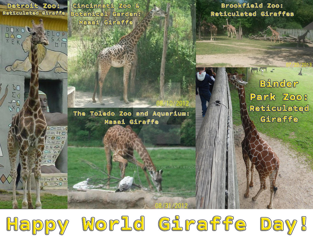Happy World Giraffe Day By Michaelryanmoss On Deviantart