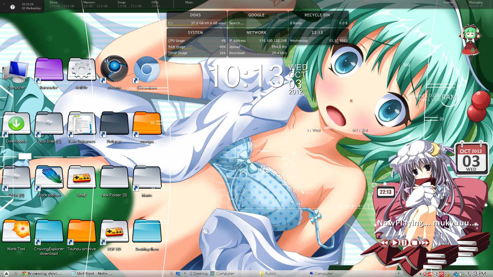 Sexy Nitori desktop