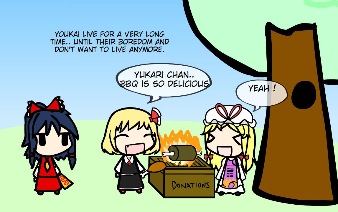 Rumia and Yukari BBQ