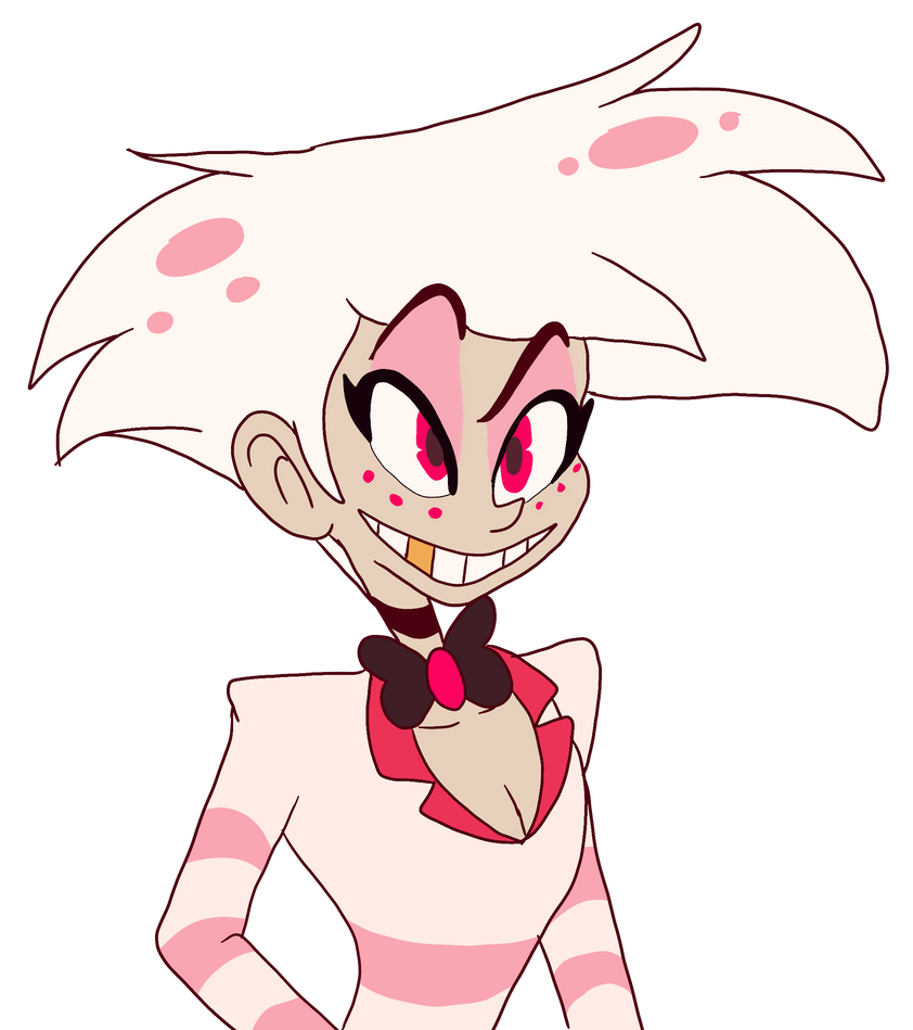 angel dust human by Artistgamergirl2002 on DeviantArt