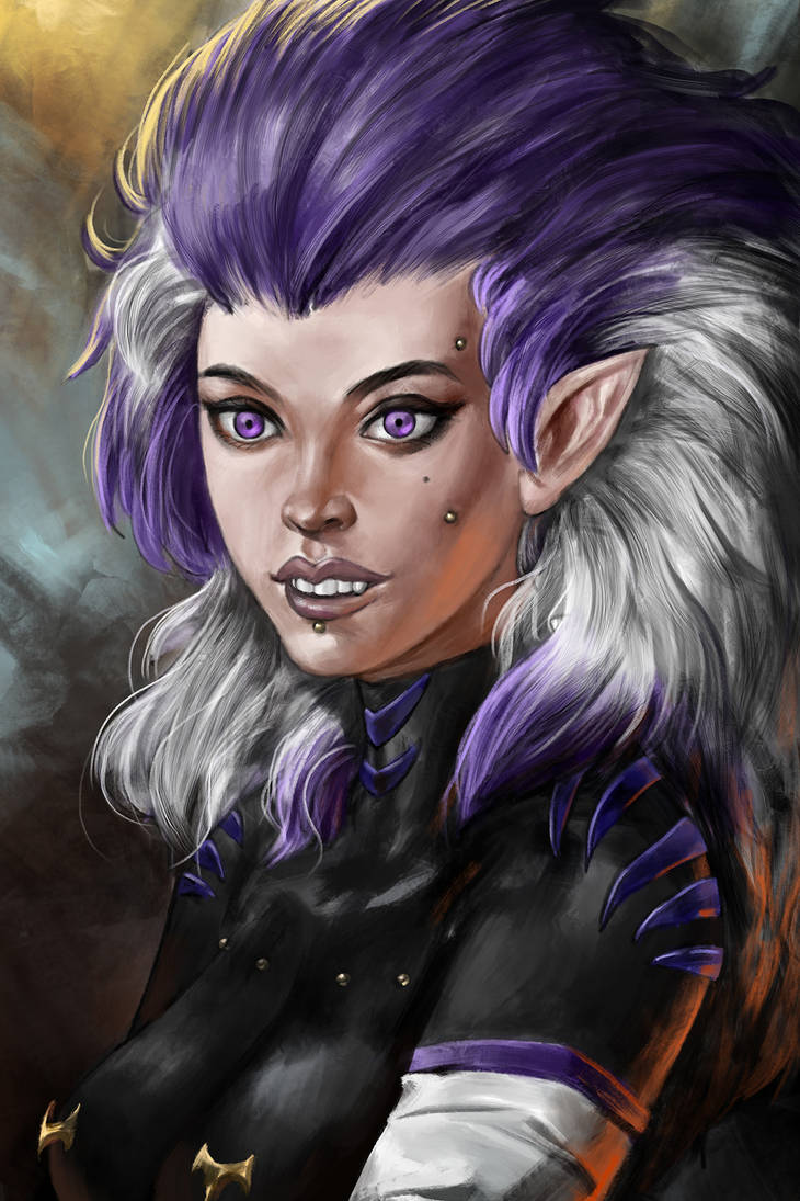 Purple Elf by kakakatana on DeviantArt