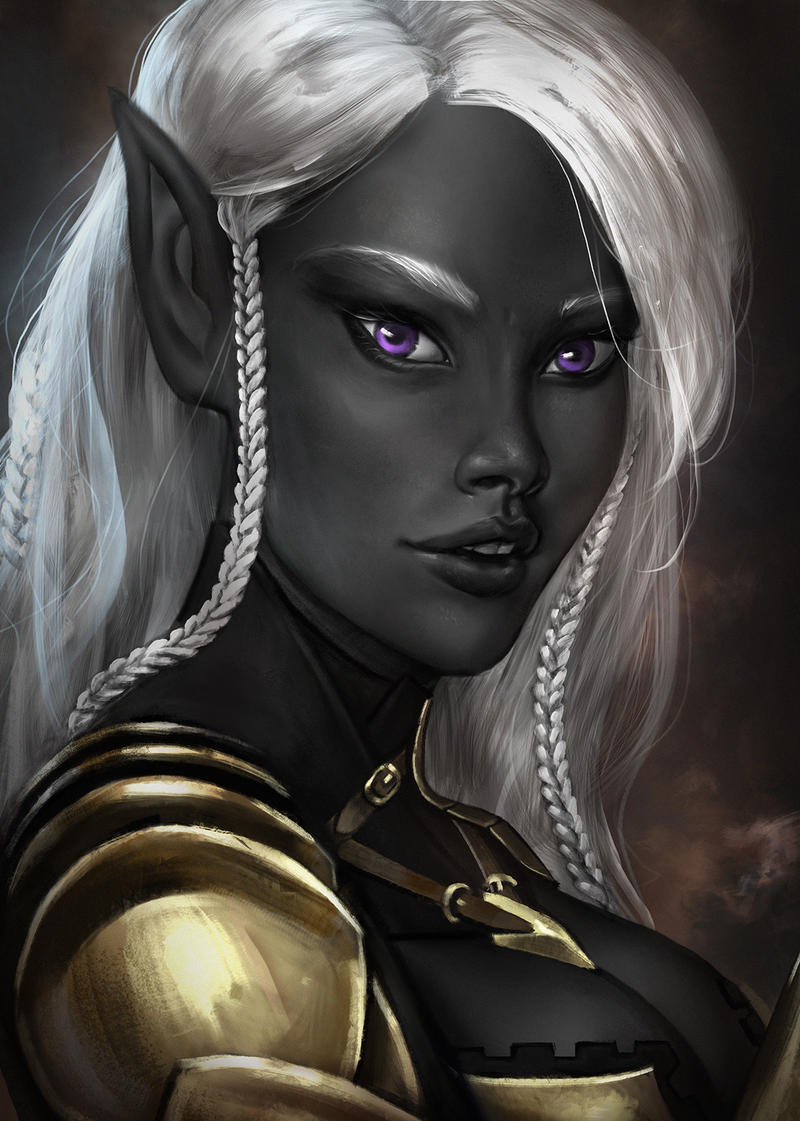 Drow Deviantart Ilpharra Drow Female Bard by kakakatana on DeviantArt
