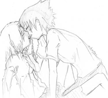 sasusaku kiss