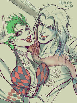 Joker and Harley Q gender bend