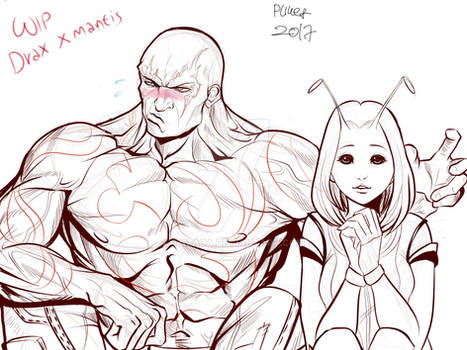 Mantis and Drax Wip