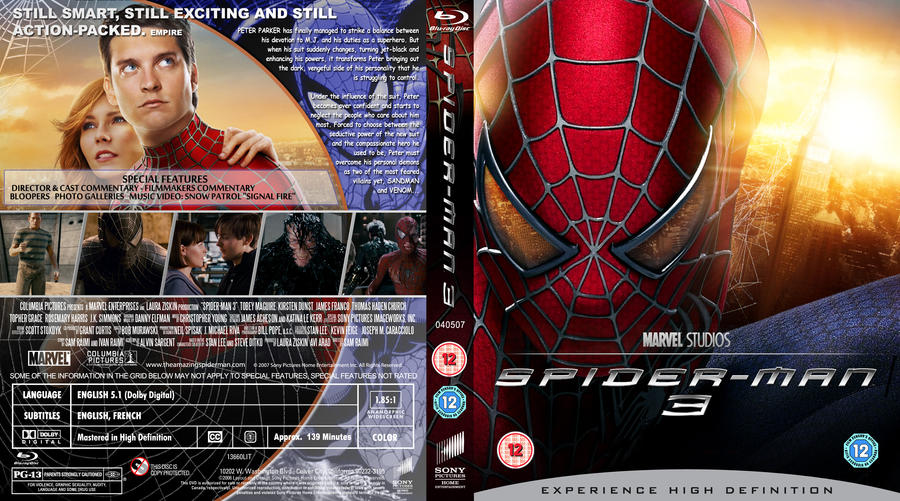 Spider-man 3 BluRay by MrPacinoHead on DeviantArt