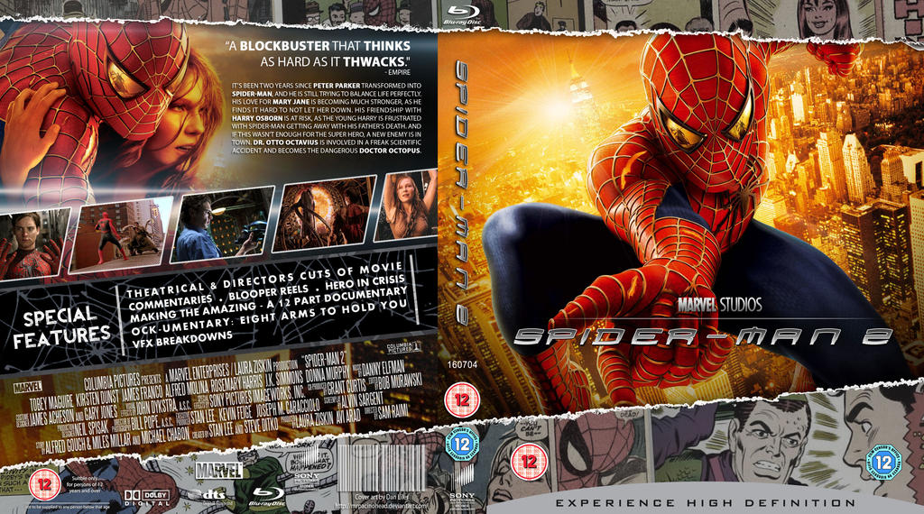 Spider-man 2 Blu-Ray cover