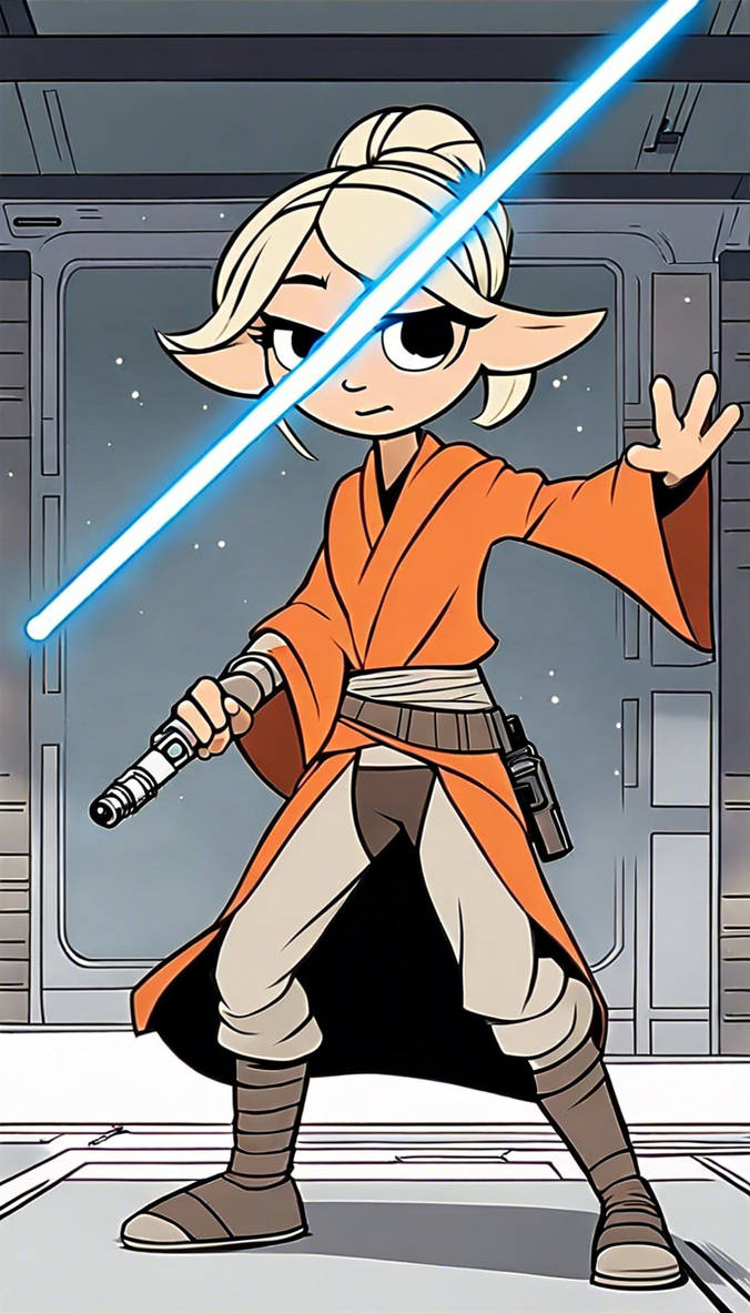 Loud House Star Wars Linka Loud Pale Bolnde Long H