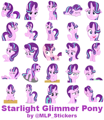 Sticker Pack 'Starlight Glimmer Pony' by MLPCreativeLab on DeviantArt