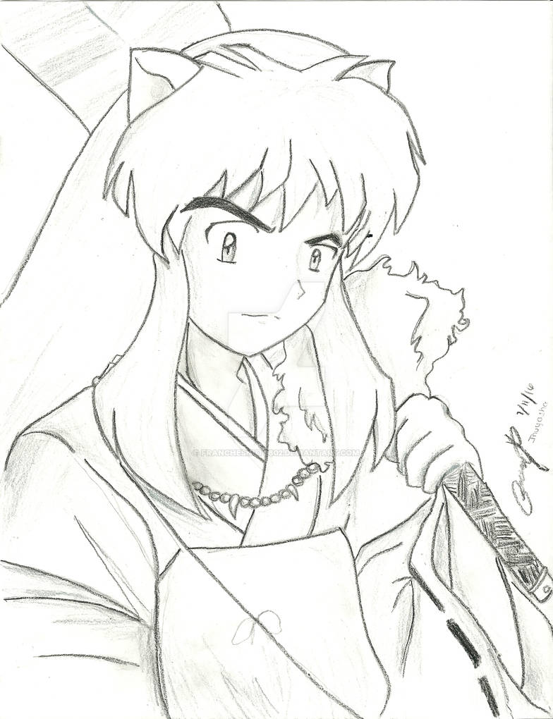 Another Inuyasha Drawing by Franchesnut0802 on DeviantArt