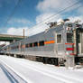 South shore line in the snow