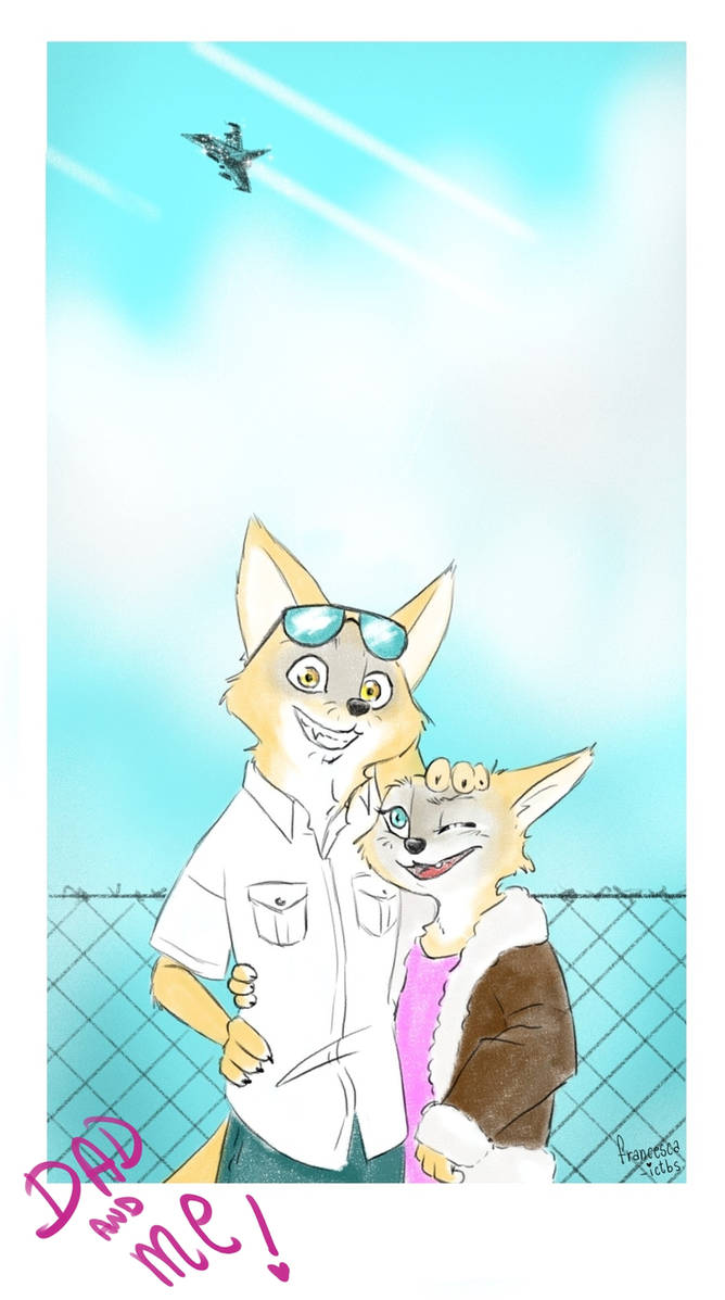 Commission-Dad and Me by Francesca-ictbs