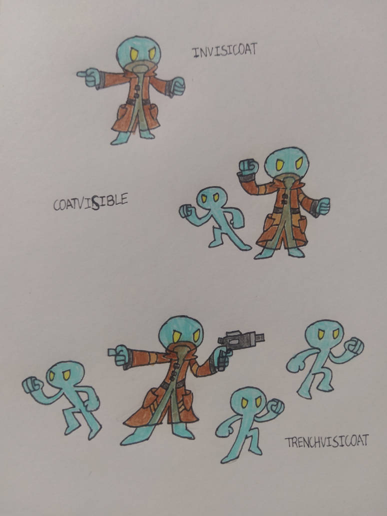 Buildmons 99 ~ INVISIBLE MAN-TRENCH COAT by StarryHerbie53 on DeviantArt
