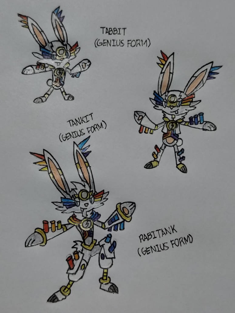 Buildmons 1 EX4 ~ RABBIT-TANK (Genius Form) by StarryHerbie53 on DeviantArt