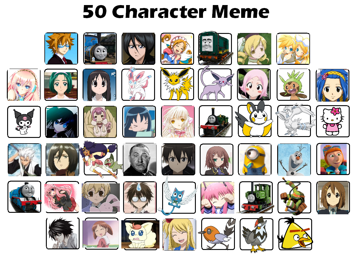 Top 50 Character Memes by Rukariia on DeviantArt