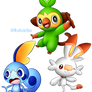 galar starters first evolution
