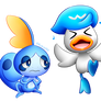 quaxly and sobble