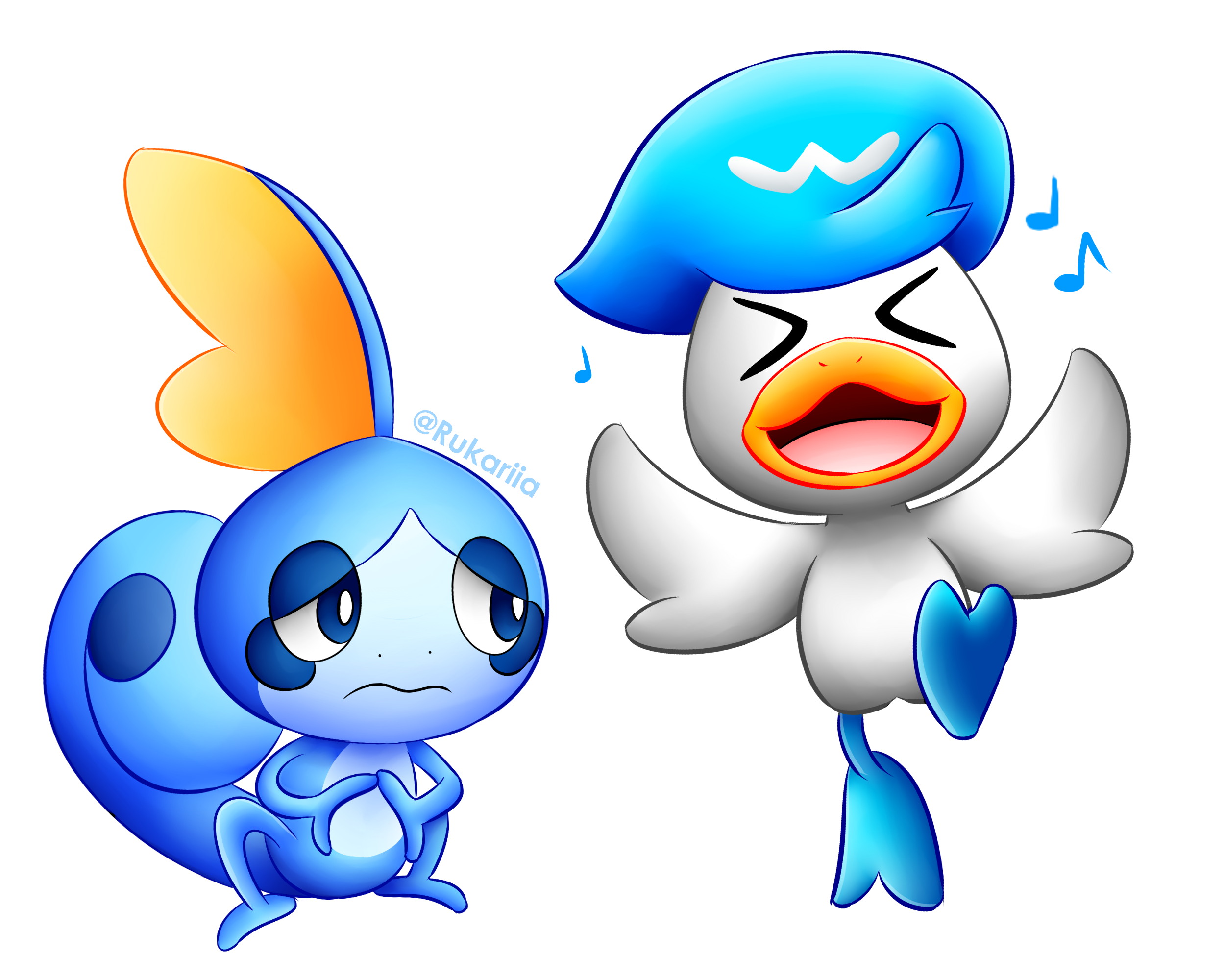 quaxly and sobble