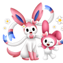 pokemon x sanrio: sylveon and my melody