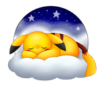 sleepy starters: pikachu
