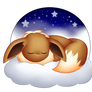 sleepy starters: eevee