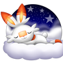 sleepy starters: scorbunny