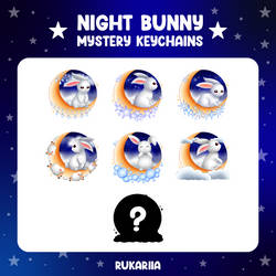 night bunny: mystery keychain series