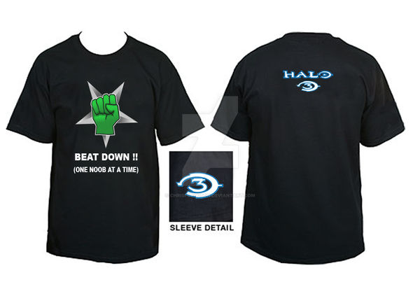 halo 3 beat down medal t-shirt