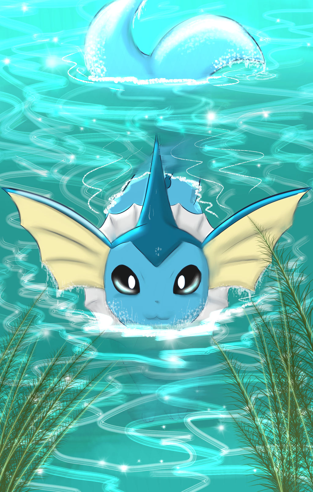 Vaporeon by RogersGirlRabbit on DeviantArt