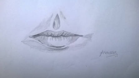 Lips drawing