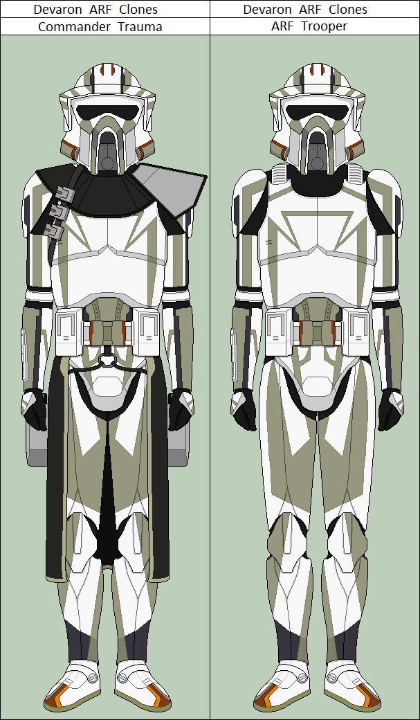 Commander Trauma and ARF Trooper by vidopro97 on DeviantArt