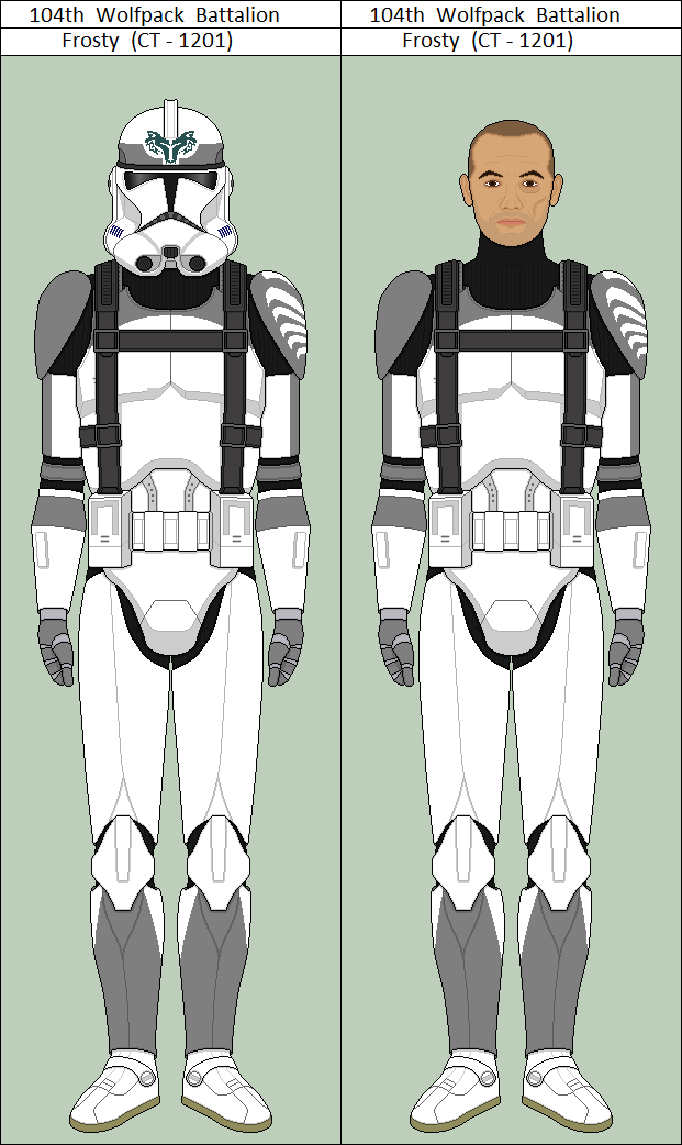 104th Wolfpack Battalion Clone Frosty (CT - 1201) by vidopro97 on DeviantArt