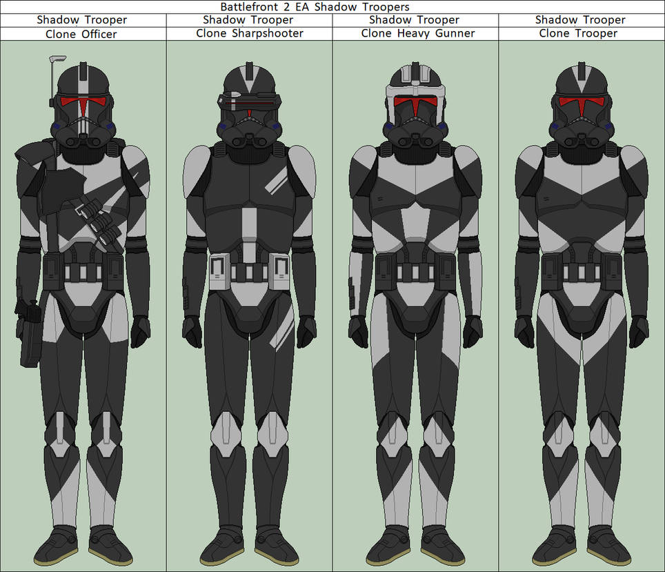 Battlefront 2 EA Shadow Troopers by vidopro97 on DeviantArt