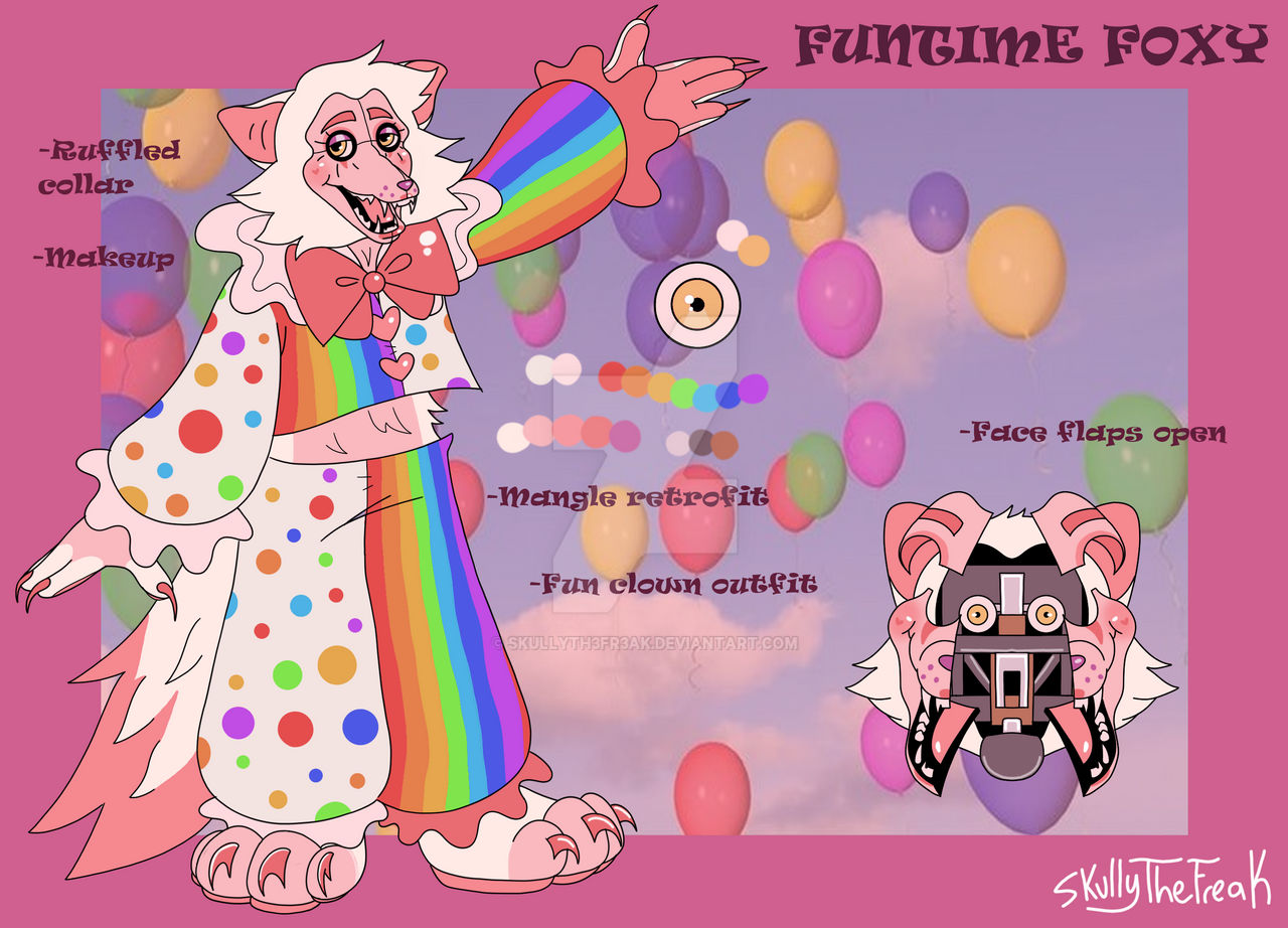 Funtime Foxy Design Funtime Foxy Design by SkullyTh3Fr3ak on DeviantArt