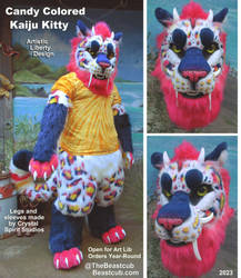 Colorful kaiju Kitty
