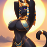 Bastet in The Nile (Novel AI)