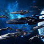 New Lunar Republic Fleet Over The Moon
