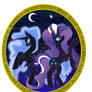 Nightmare Moon and Rarity