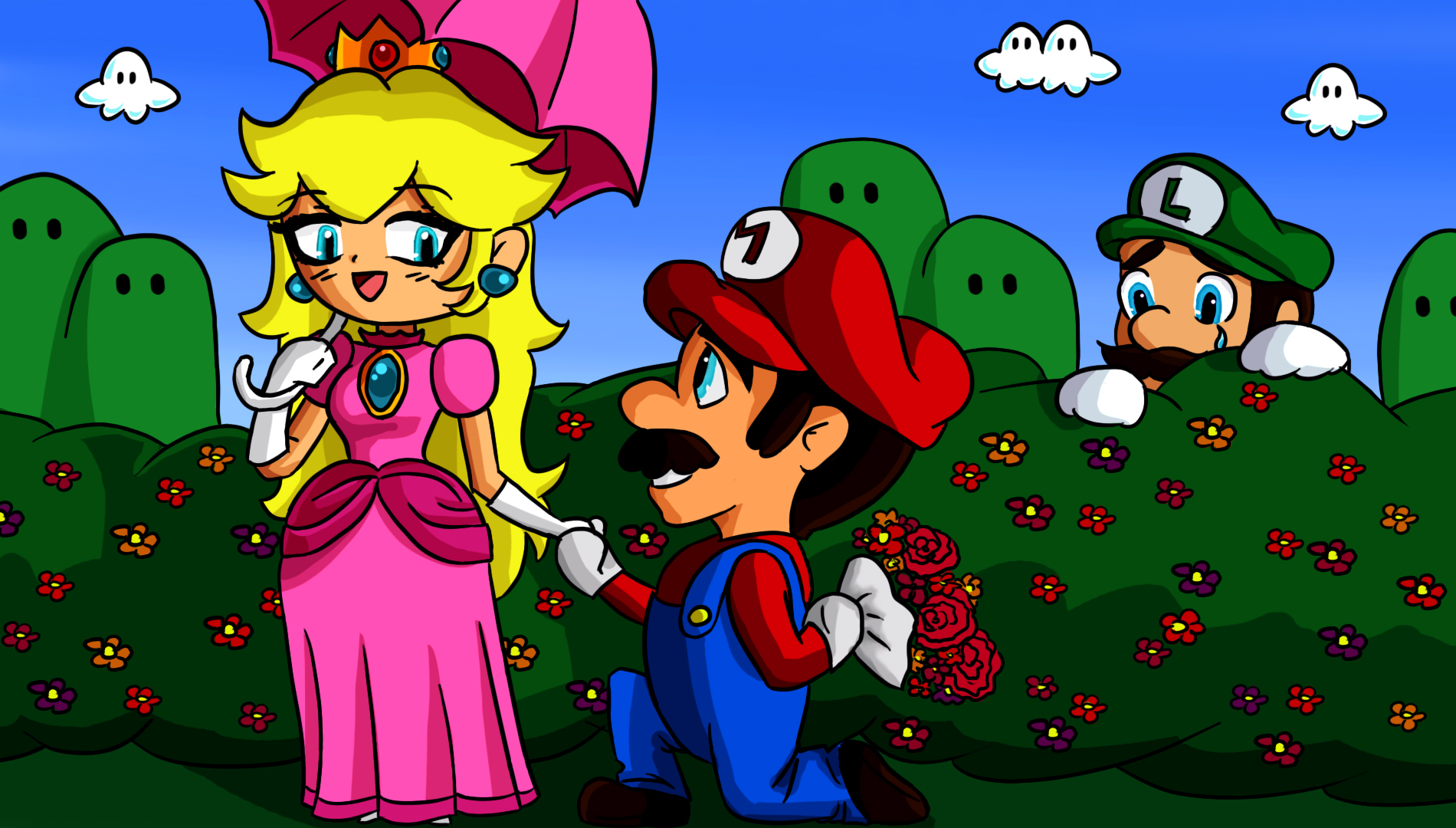 Mario And Peach Happy Time By Kaeveris On DeviantArt.