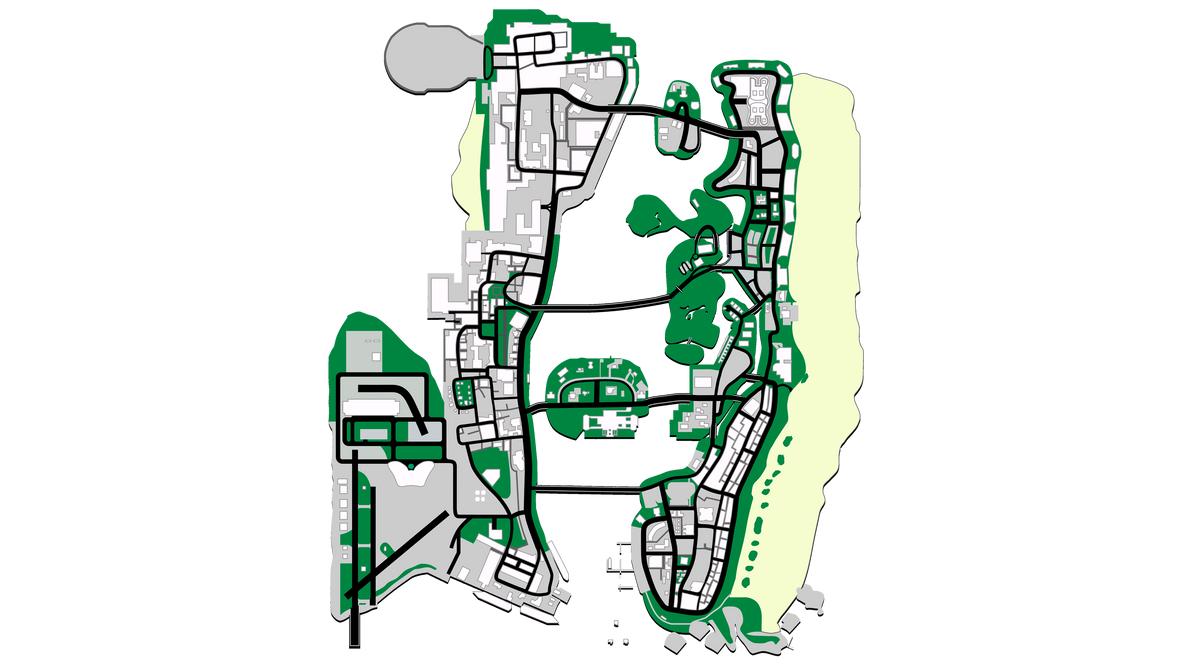 GTA Vice City - simply map by Unter-offizier on DeviantArt