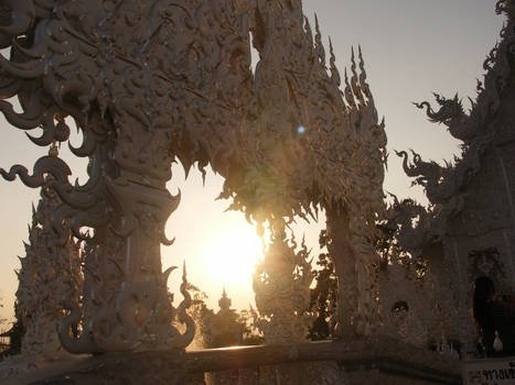 Sunset on the White Temple