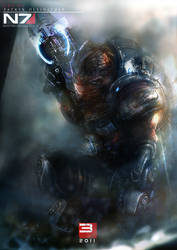 Mass Effect 3 - Grunt by patryk-garrett