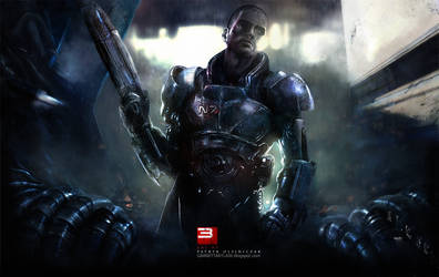Mass Effect 3 Teaser Wallpaper by patryk-garrett