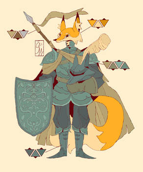 ADOPTABLE: Little knight Fox OPEN