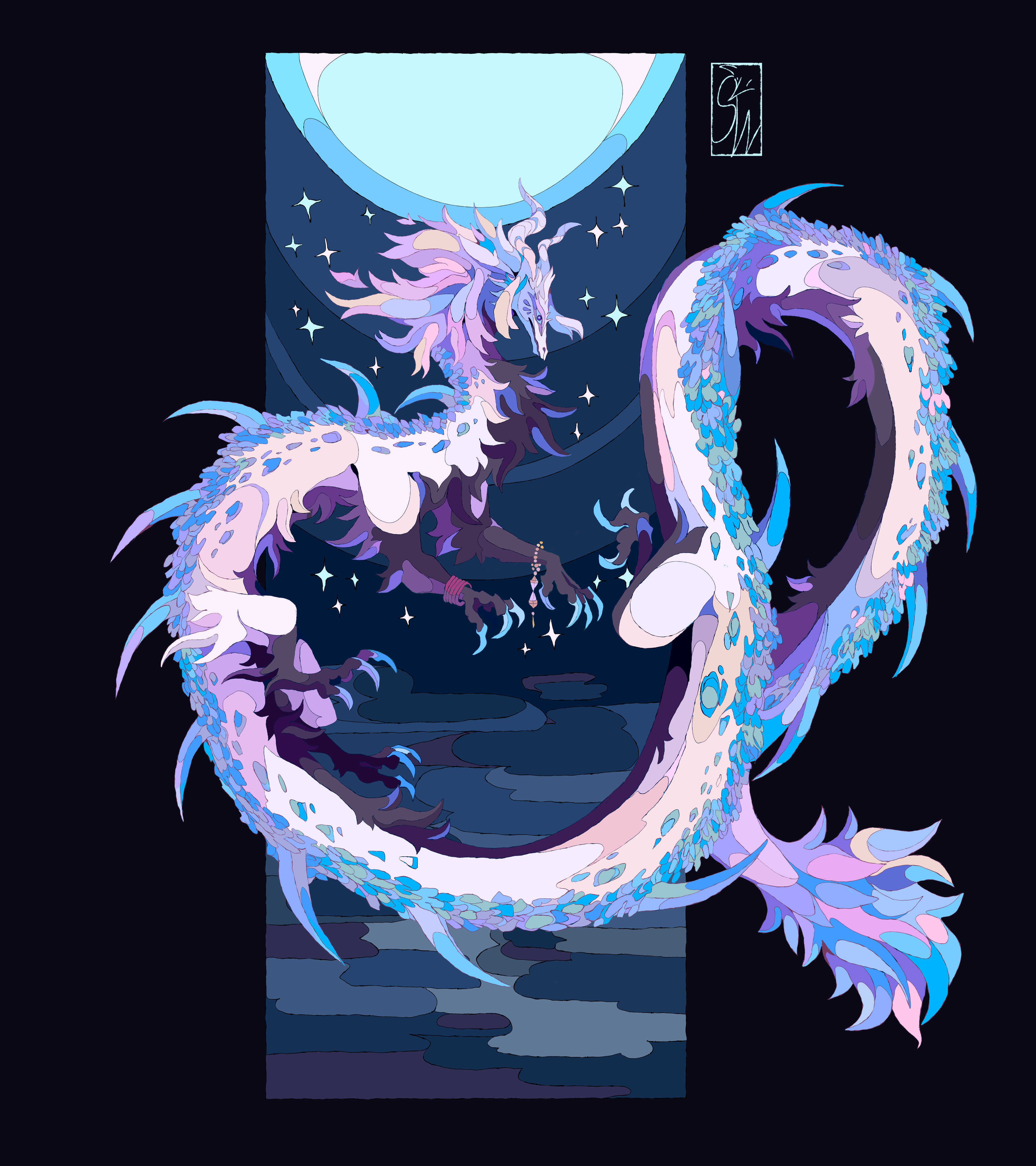 Moon Rabbit Dragon Moon dragon by SleepingWoolf on DeviantArt