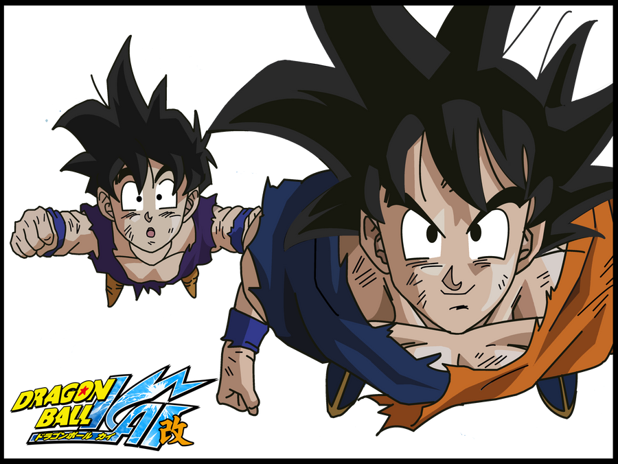 Goku, Gohan by aliensurxx on DeviantArt