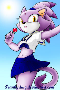 Blaze the Cat: School Uniform